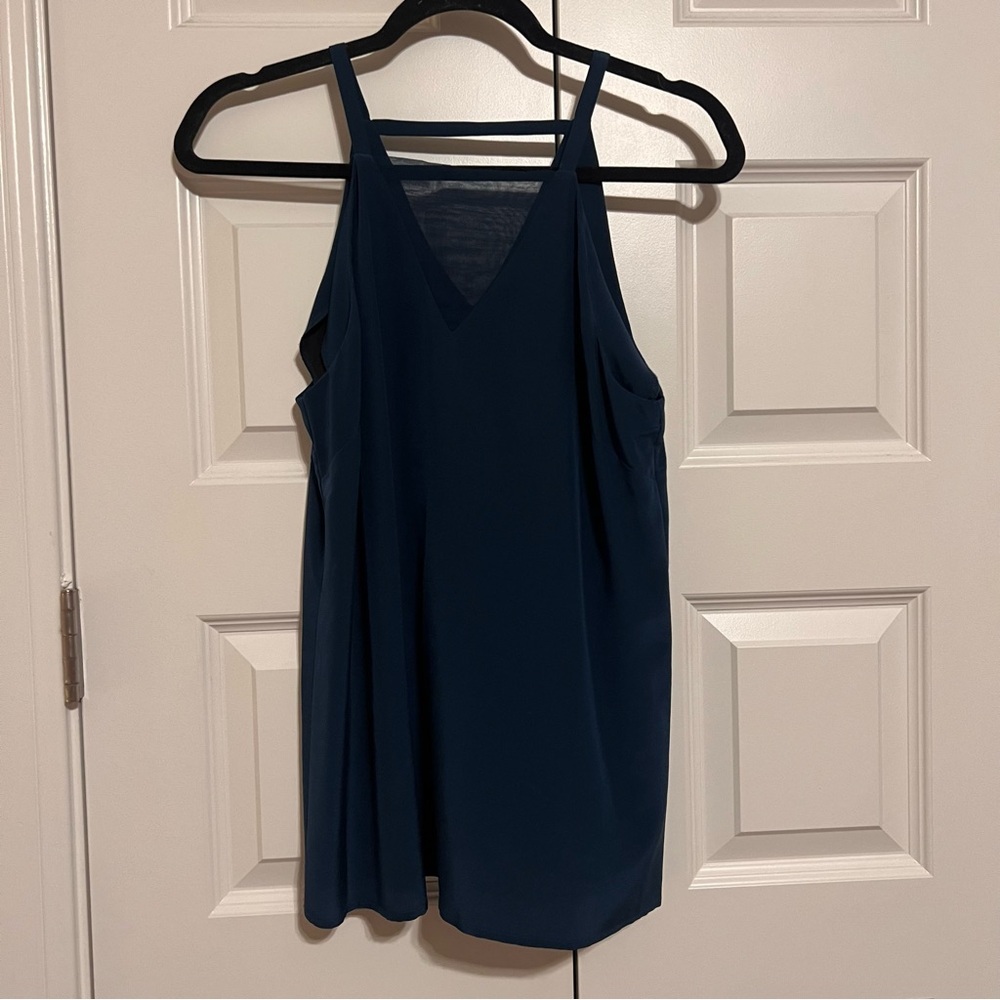 ANTONIO MELANI Silk Teal Camisole Top